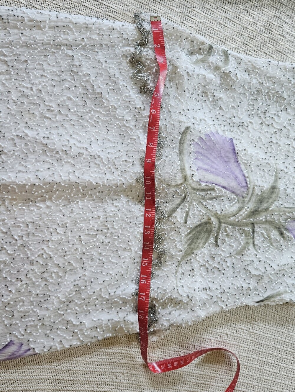 Vintage Beaded Floral Dress - Picture 11 of 11